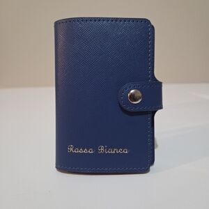 *4 for $30* Rosso Bianco Blue Card Case Holder - 10 Pockets (Holds 20 Cards)